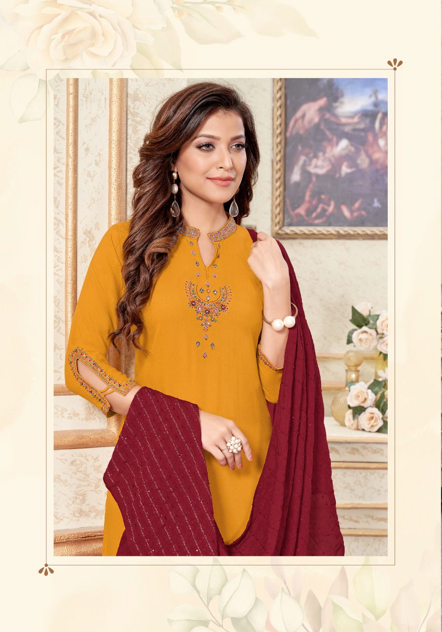 Koodee Mayra 2 Fancy Festive Wear Kurti With Bottom And Dupatta Latest Collection